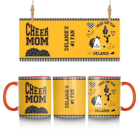 Personalized Cheer Mom Mug