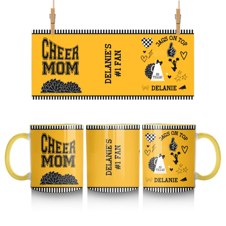 Personalized Cheer Mom Mug