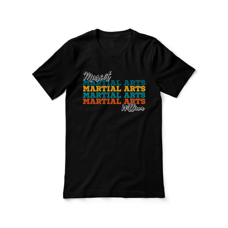 Personalized Martial Arts Martial Arts Martial Arts Shirt With Mascot and Martial Artist Name on a Unisex T-Shirt