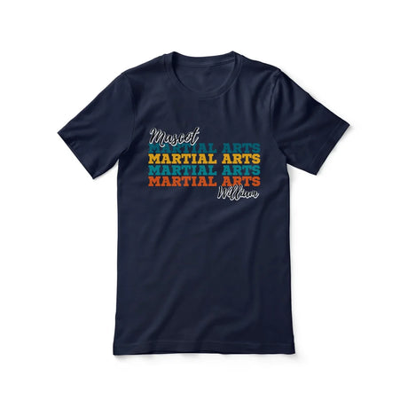 Personalized Martial Arts Martial Arts Martial Arts Shirt With Mascot and Martial Artist Name on a Unisex T-Shirt