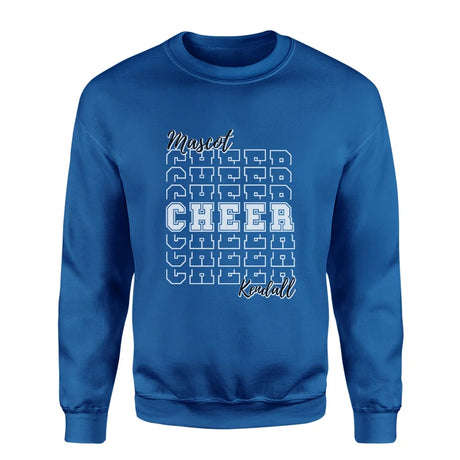 Custom Cheer on a Sweatshirt With Mascot and Cheerleader Name on a Sweatshirt