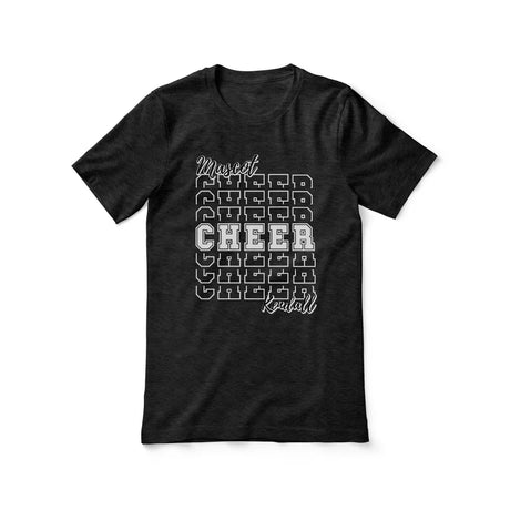 Custom Cheer Shirt With Mascot and Cheerleader Name on a Unisex T-Shirt