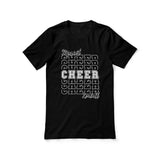 Custom Cheer Shirt With Mascot and Cheerleader Name on a Unisex T-Shirt