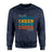 Personalized Cheer Cheer Cheer on a Sweatshirt With Mascot and Cheerleader Name on a Sweatshirt