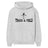 Basic Hurdles with Hurdler Icon on a Hoodie with a Black Graphic