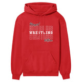 Custom Wrestling on a Sweatshirt With Mascot and Wrestler Name on a Hoodie