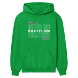 Custom Wrestling on a Sweatshirt With Mascot and Wrestler Name on a Hoodie