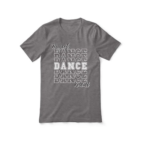 Custom Dance Shirt With Mascot and Dancer Name on a Unisex T-Shirt