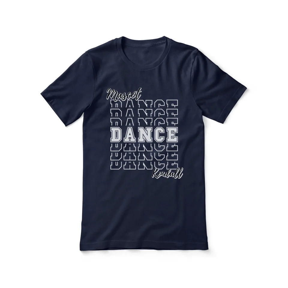 Custom Dance Shirt With Mascot and Dancer Name on a Unisex T-Shirt