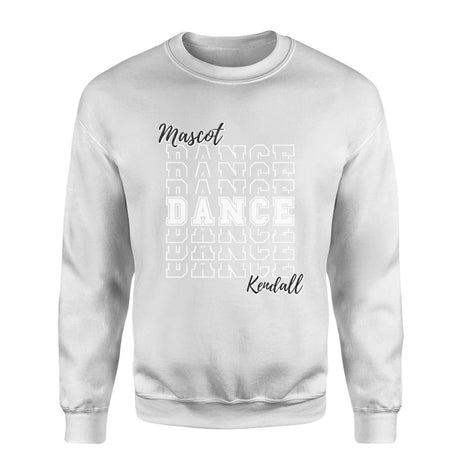 Custom Dance on a Sweatshirt With Mascot and Dancer Name on a Sweatshirt