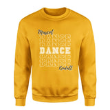 Custom Dance on a Sweatshirt With Mascot and Dancer Name on a Sweatshirt