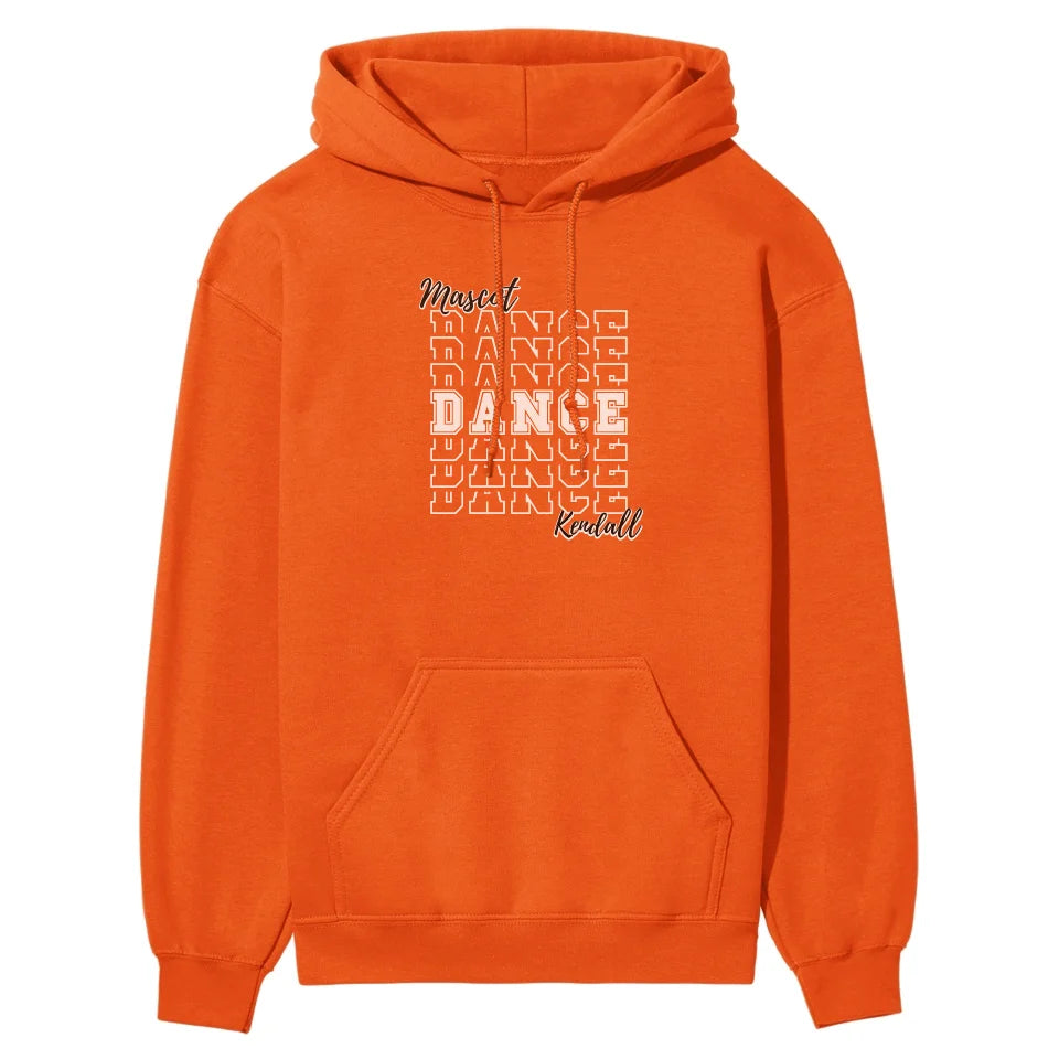 Custom Dance on a Sweatshirt With Mascot and Dancer Name on a Hoodie