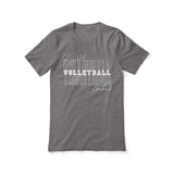 Custom Volleyball Shirt With Mascot and Volleyball Player Name on a Unisex T-Shirt