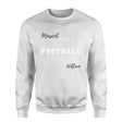 Custom Football on a Sweatshirt With Mascot and Football Player Name on a Sweatshirt