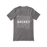 Custom Hockey Shirt With Mascot and Hockey Player Name on a Unisex T-Shirt