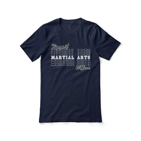 Custom Martial Arts Shirt With Mascot and Martial Artist Name on a Unisex T-Shirt