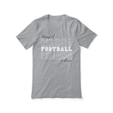 Custom Football Shirt With Mascot and Football Player Name on a Unisex T-Shirt