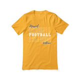 Custom Football Shirt With Mascot and Football Player Name on a Unisex T-Shirt