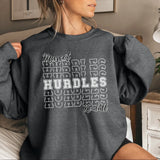 Custom Hurdles on a Sweatshirt With Mascot and Hurdler Name on a Sweatshirt