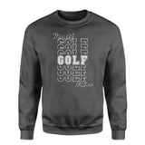 Custom Golf on a Sweatshirt With Mascot and Golfer Name on a Sweatshirt