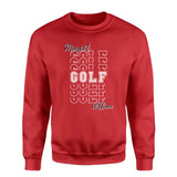 Custom Golf on a Sweatshirt With Mascot and Golfer Name on a Sweatshirt