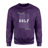 Custom Golf on a Sweatshirt With Mascot and Golfer Name on a Sweatshirt