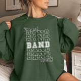 Custom Band on a Sweatshirt With Mascot and Musician Name on a Sweatshirt