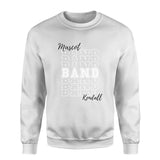 Custom Band on a Sweatshirt With Mascot and Musician Name on a Sweatshirt