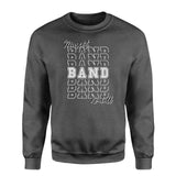 Custom Band on a Sweatshirt With Mascot and Musician Name on a Sweatshirt