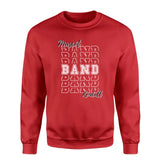 Custom Band on a Sweatshirt With Mascot and Musician Name on a Sweatshirt