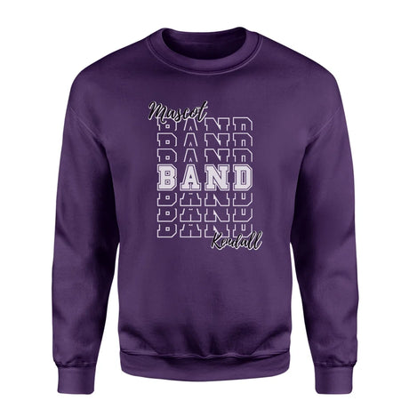 Custom Band on a Sweatshirt With Mascot and Musician Name on a Sweatshirt