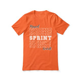 Custom Sprint Shirt With Mascot and Sprinter Name on a Unisex T-Shirt