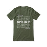 Custom Sprint Shirt With Mascot and Sprinter Name on a Unisex T-Shirt