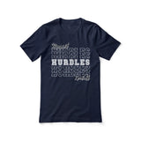 Custom Hurdles Shirt With Mascot and Hurdler Name on a Unisex T-Shirt