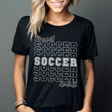 Custom Soccer Shirt With Mascot and Soccer Player Name on a Unisex T-Shirt