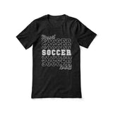 Custom Soccer Shirt With Mascot and Soccer Player Name on a Unisex T-Shirt