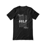 Custom Golf Shirt With Mascot and Golfer Name on a Unisex T-Shirt