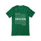 Custom Soccer Shirt With Mascot and Soccer Player Name on a Unisex T-Shirt