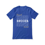 Custom Soccer Shirt With Mascot and Soccer Player Name on a Unisex T-Shirt