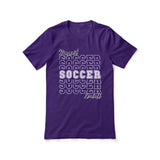 Custom Soccer Shirt With Mascot and Soccer Player Name on a Unisex T-Shirt