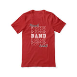 Custom Band Shirt With Mascot and Musician Name on a Unisex T-Shirt