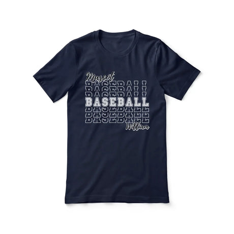 Custom Baseball Shirt With Mascot and Baseball Player Name on a Unisex T-Shirt