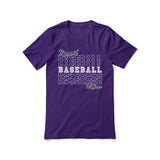 Custom Baseball Shirt With Mascot and Baseball Player Name on a Unisex T-Shirt