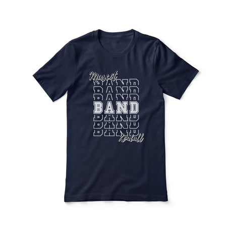 Custom Band Shirt With Mascot and Musician Name on a Unisex T-Shirt