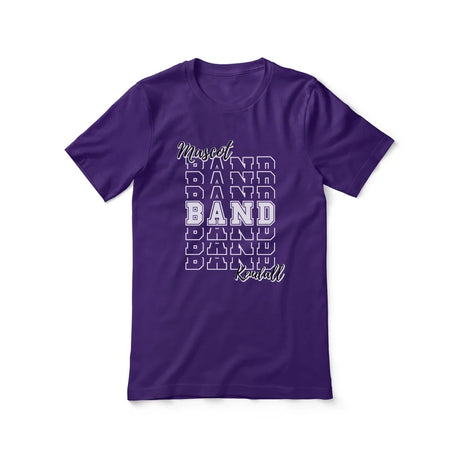 Custom Band Shirt With Mascot and Musician Name on a Unisex T-Shirt