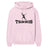 Basic Tennis with Tennis Player Icon on a Hoodie with a Black Graphic