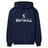 Basic Softball with Softball Player Icon on a Hoodie with a White Graphic