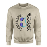 Personalized Swimming on a Sweatshirt With Team and Swimmer Name on a Sweatshirt