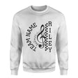 Personalized Band on a Sweatshirt With Team and Musician Name on a Sweatshirt