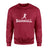 Basic Baseball with Baseball Player Icon on a Sweatshirt with a White Graphic